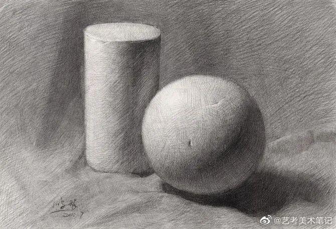静物素描如何"鼓"起来,画出体积感?