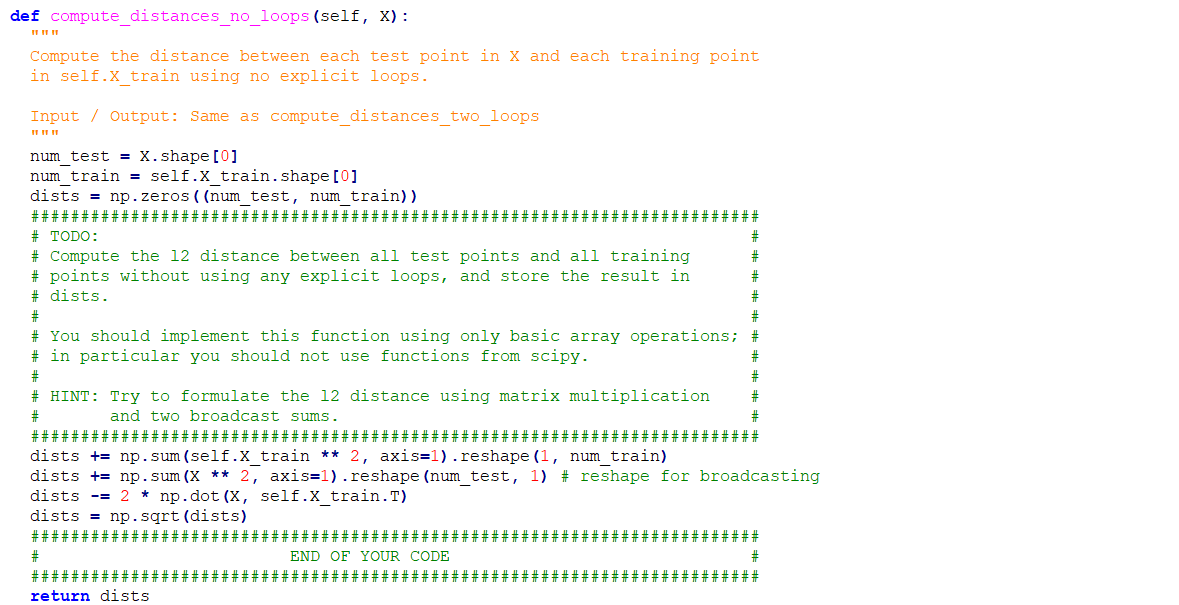CS231n Assignment1 KNN Cs231n assignment1 knn