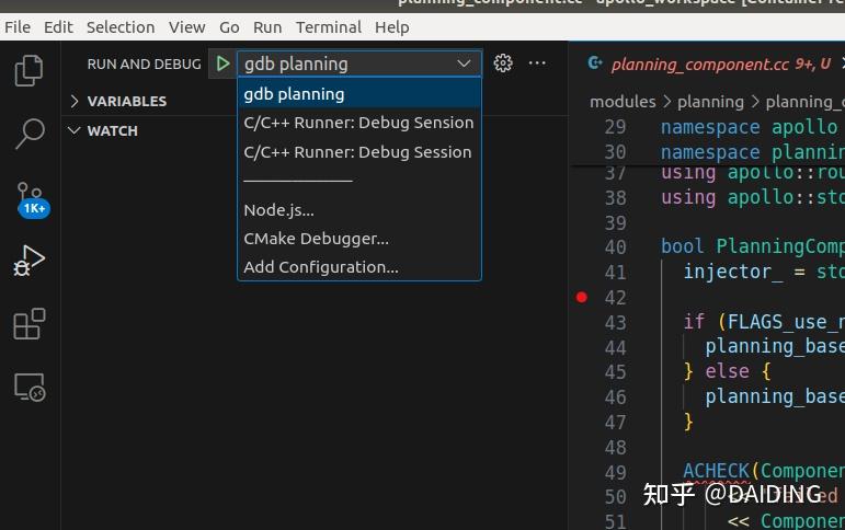 vscode用gdb单步调试apollo9.0中planning的配置 - 知乎
