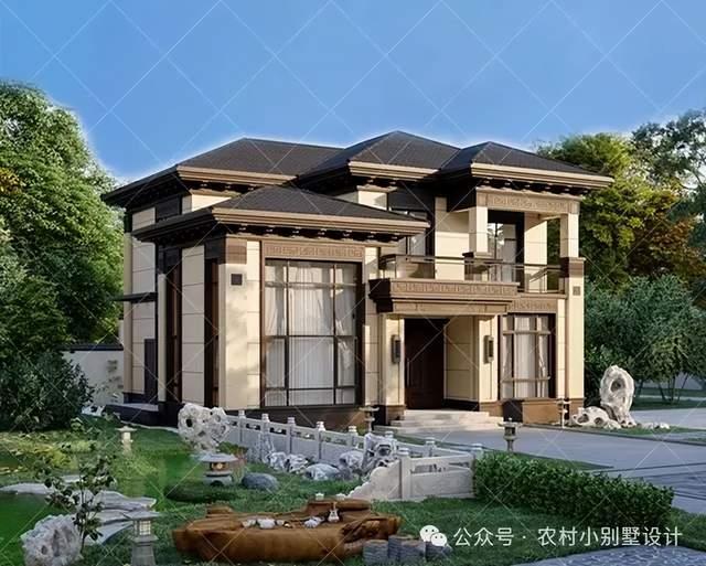 惊艳了全村！28款二层新中式自建房，美得邻居天天来参观 - 知乎