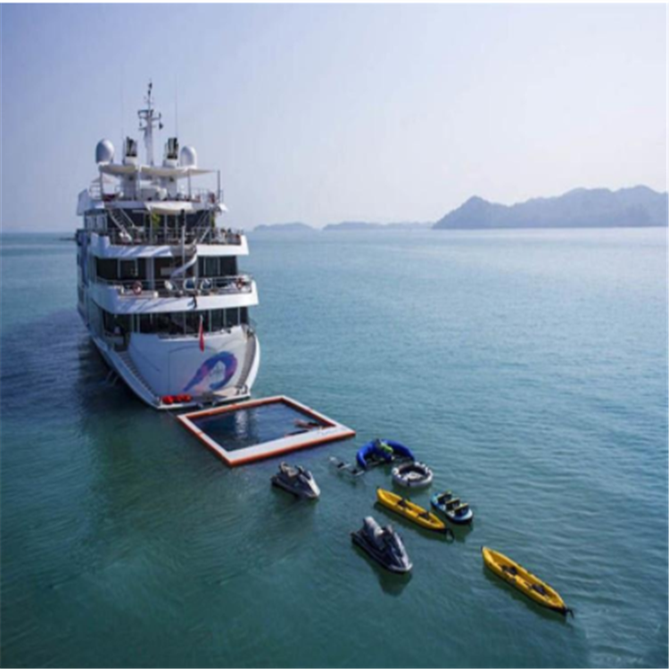 江面漂浮式泵站建设组合式水上平台浮漂