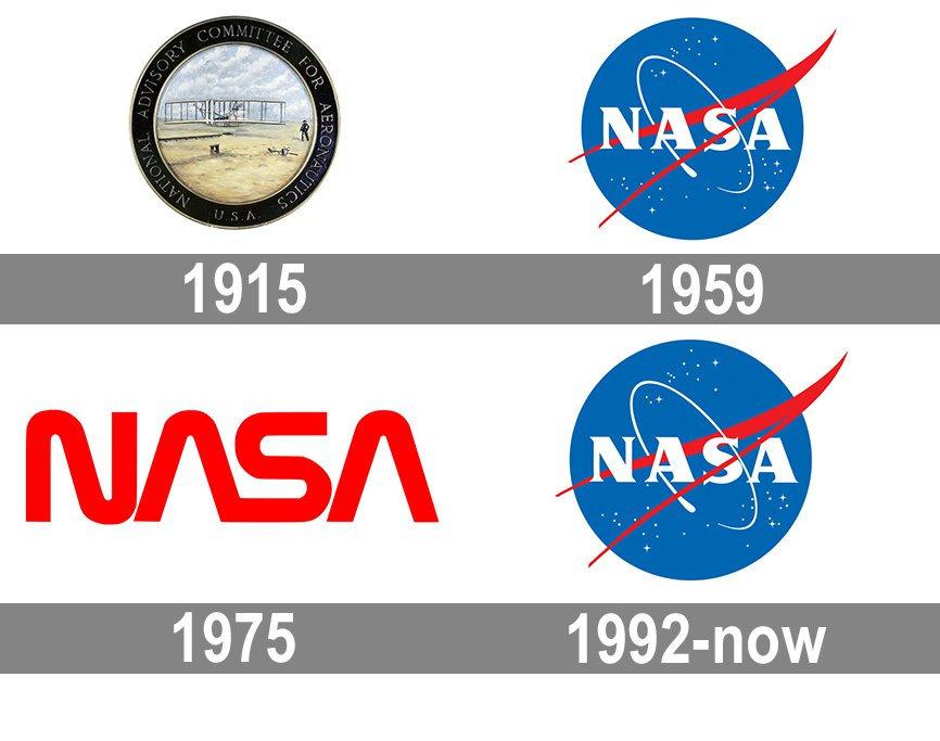 历史国际航天nasa的logo变迁