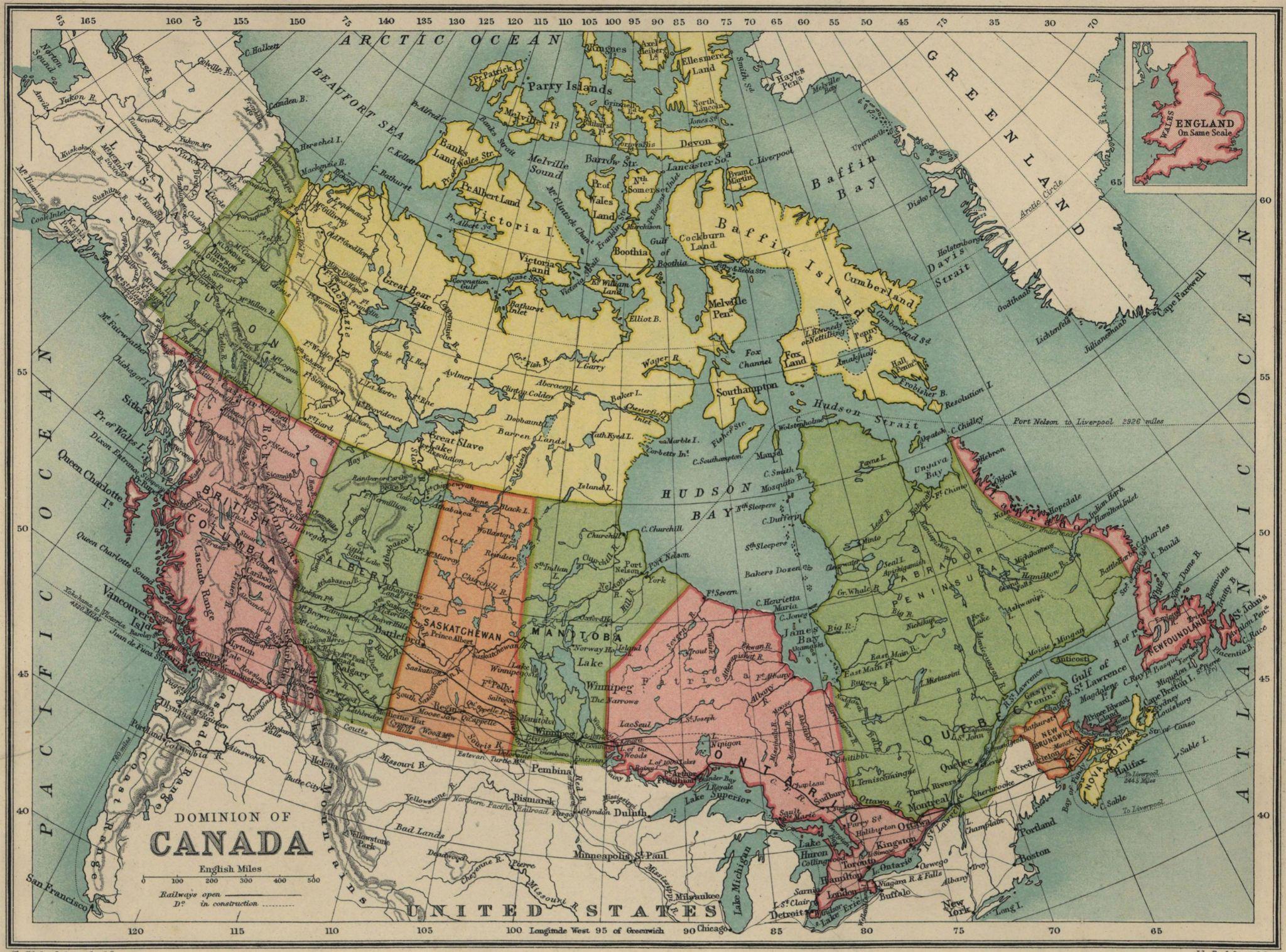 1913年加拿大学校用的地图册 - 知乎