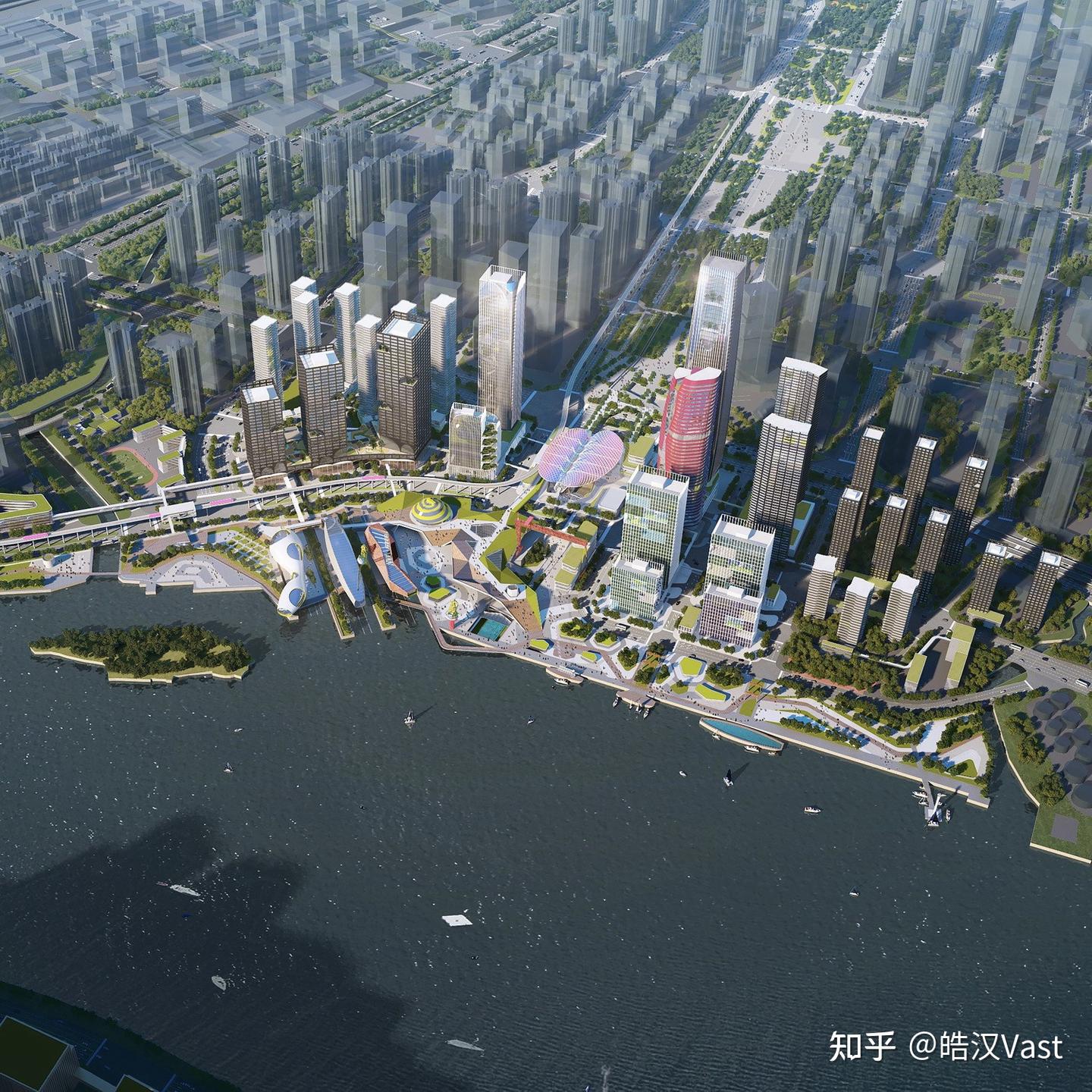 【概念设计】广州船厂城市设计国际竞赛方案效果图 - 知乎