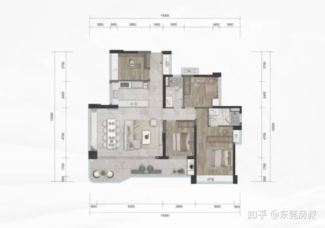 重磅!第四代住宅曝光,震惊豪宅圈!改善盘中143平谁更强? - 知乎