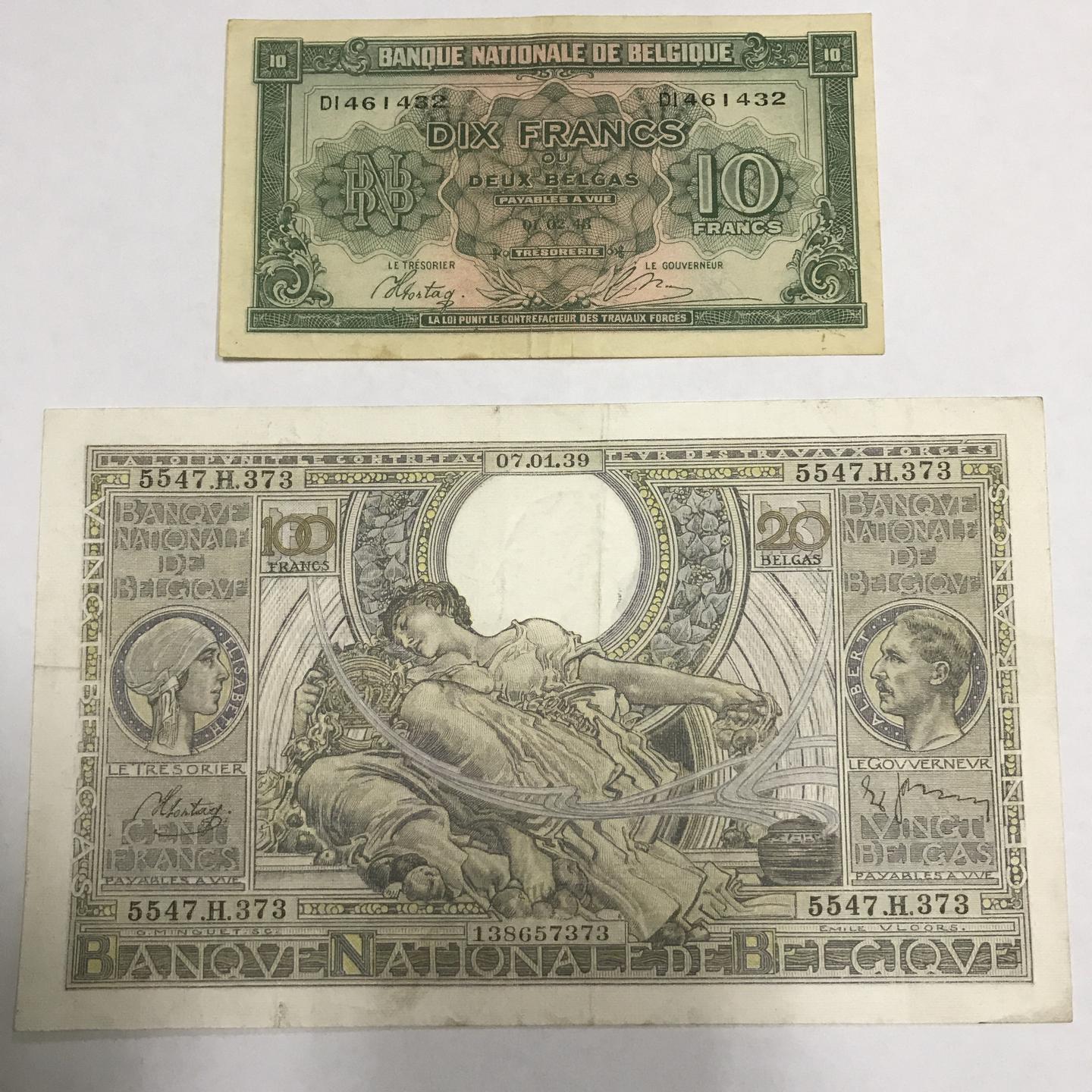 欧元区系列～1～比利时法郎纸币- 知乎