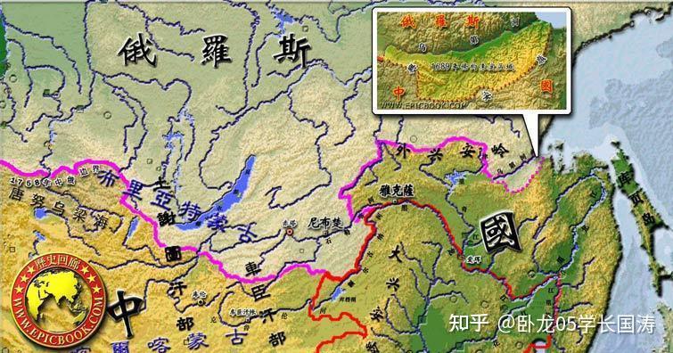 1689年清朝和俄国签订的边界条约:尼布楚条约