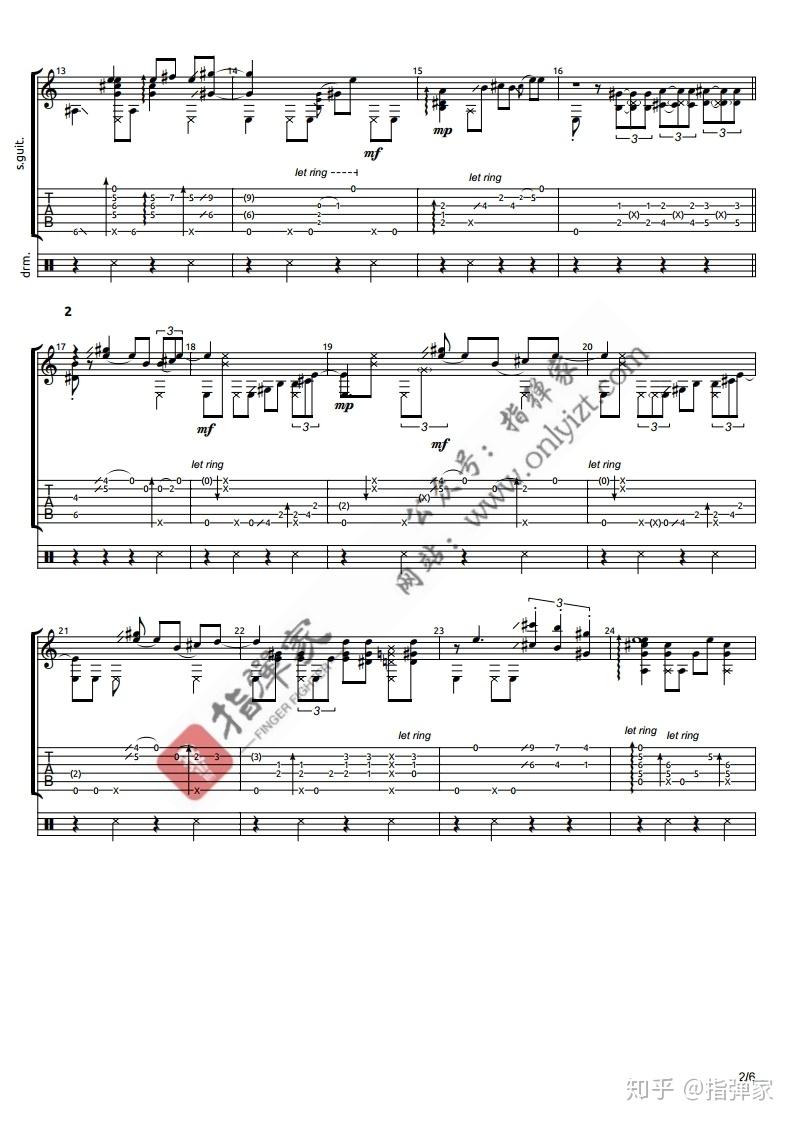 【附谱】简单好听的布鲁斯《当你走了》-吉他指弹独奏 - 知乎