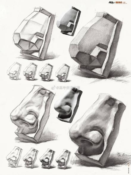 素描石膏鼻子怎么画?这四个结构先了解再动笔! - 知乎