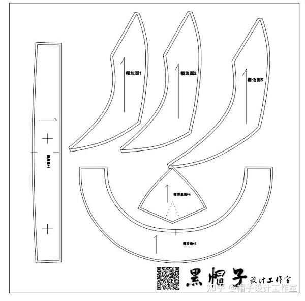 鸭舌帽的制作与裁剪图片