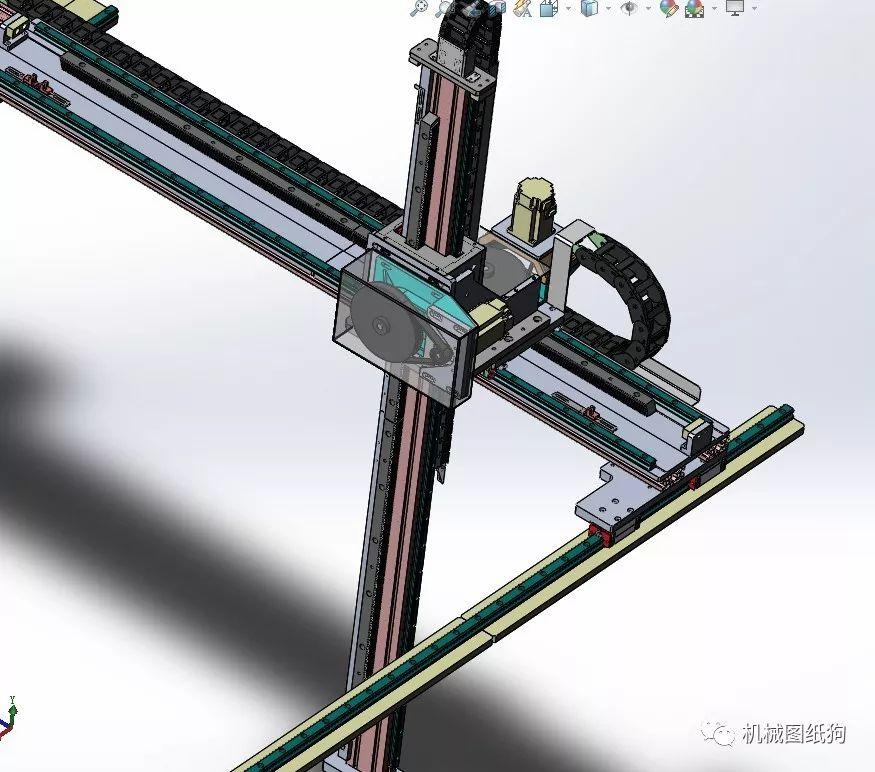 機器人3軸齒輪齒條機械臂結構3d圖紙solidworks設計附step