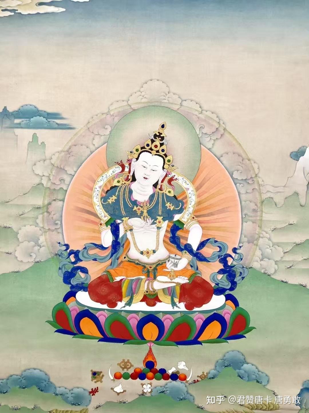我喜欢的唐卡·西藏唐卡 金刚萨埵
