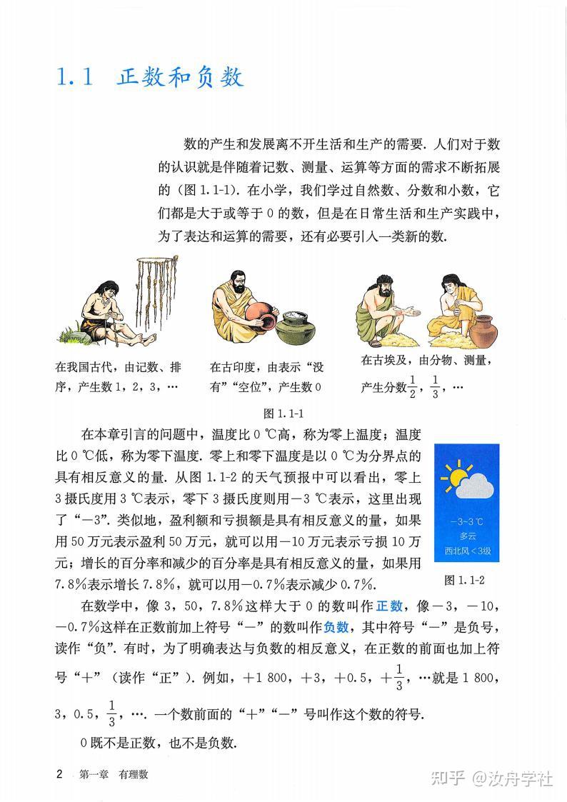 2024秋人教版初中数学7七年级上册上学期新教材课本 - 知乎