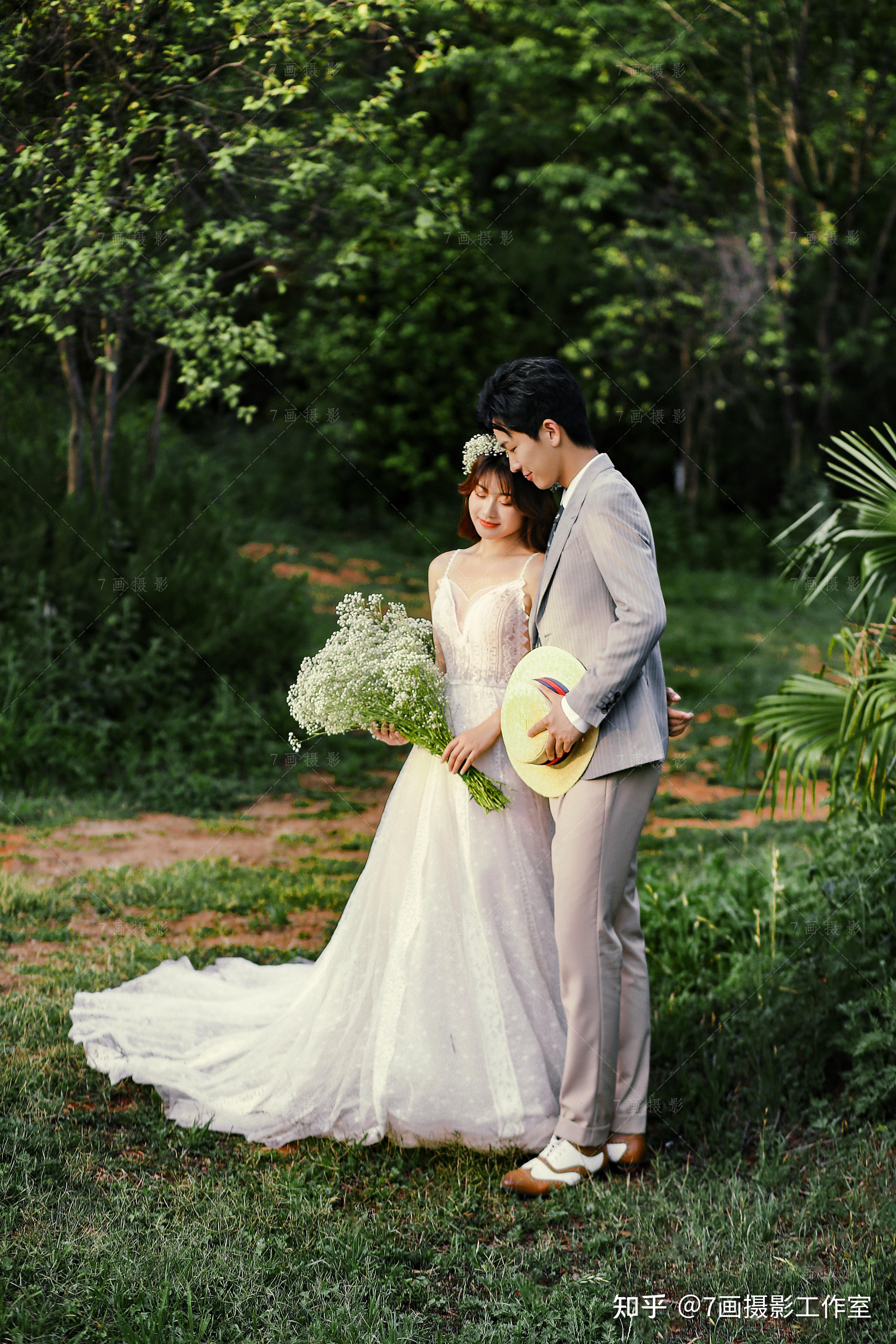 夏天必拍的婚纱照,原片就很美的森系婚纱照,你会拍吗?
