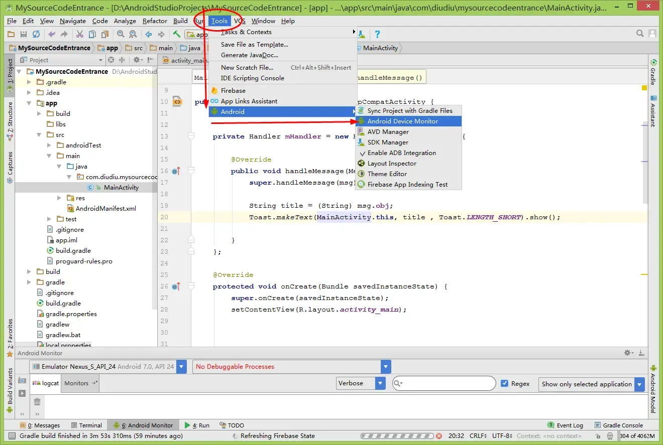14. AndroidStudio中使用DDMS工具 - 知乎