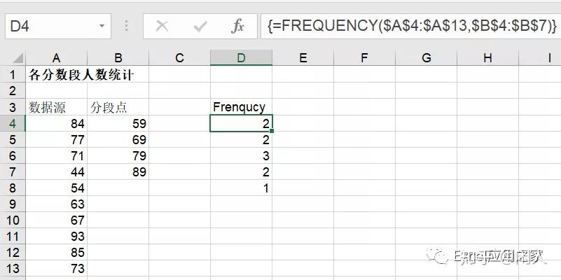 frequency函数4种用法汇总