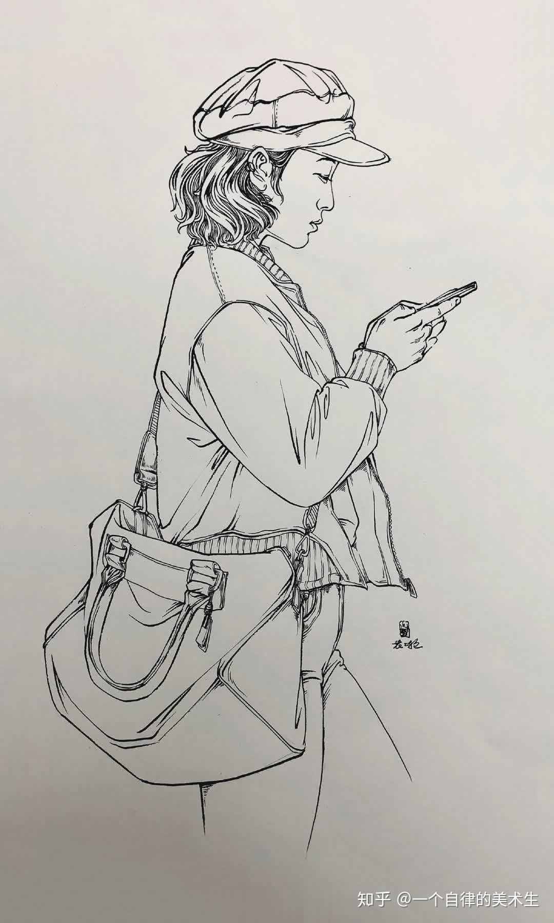 花二轮非常干净利落的线条