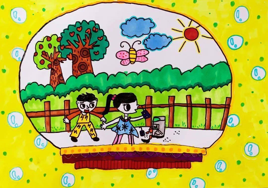 小可爱们,绿色出行绘画征集你获奖啦