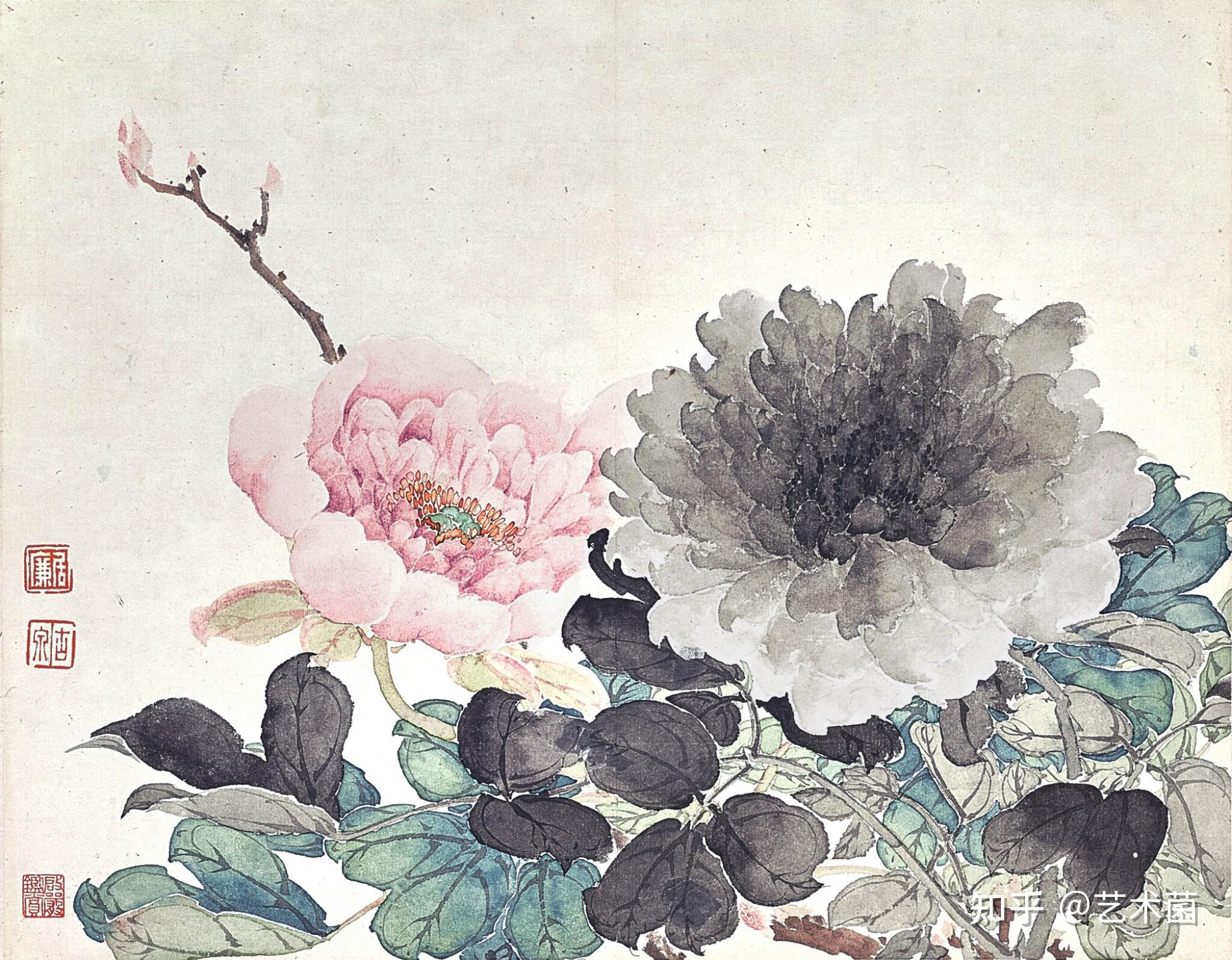 画法上追宋光宝,孟丽堂,笔致工细,法瓯香馆用色,赋色妍雅,尤以"撞水撞