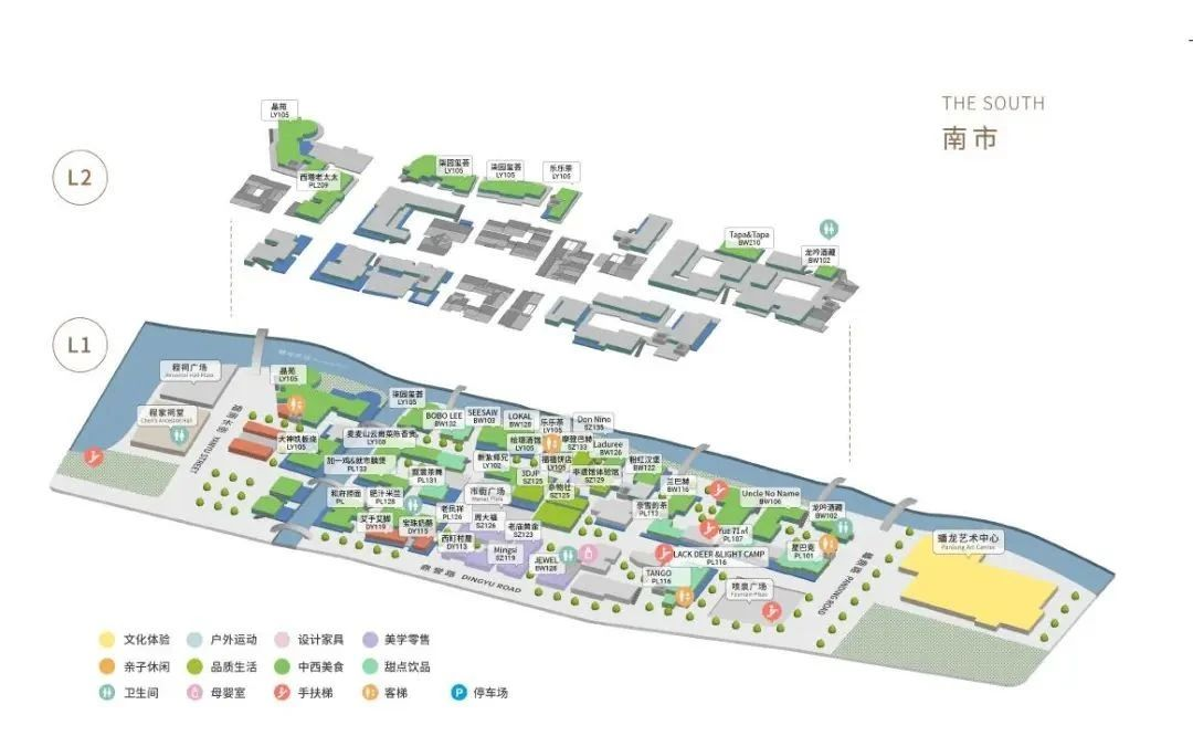 庵市品牌落位图而作为蟠龙天地南北市骨架的十字街,有着古镇原汁原味