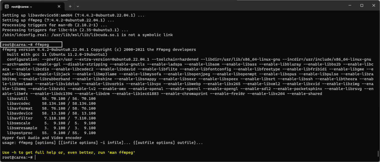 WSL Ubuntu 安装 ffmpeg - 知乎
