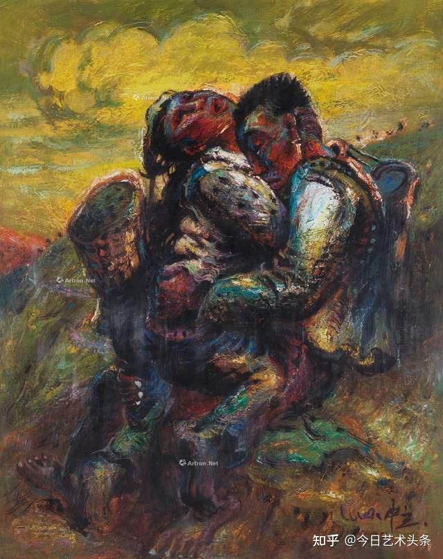 画家罗中立2023年度成交最贵的十幅油画作品 - 知乎