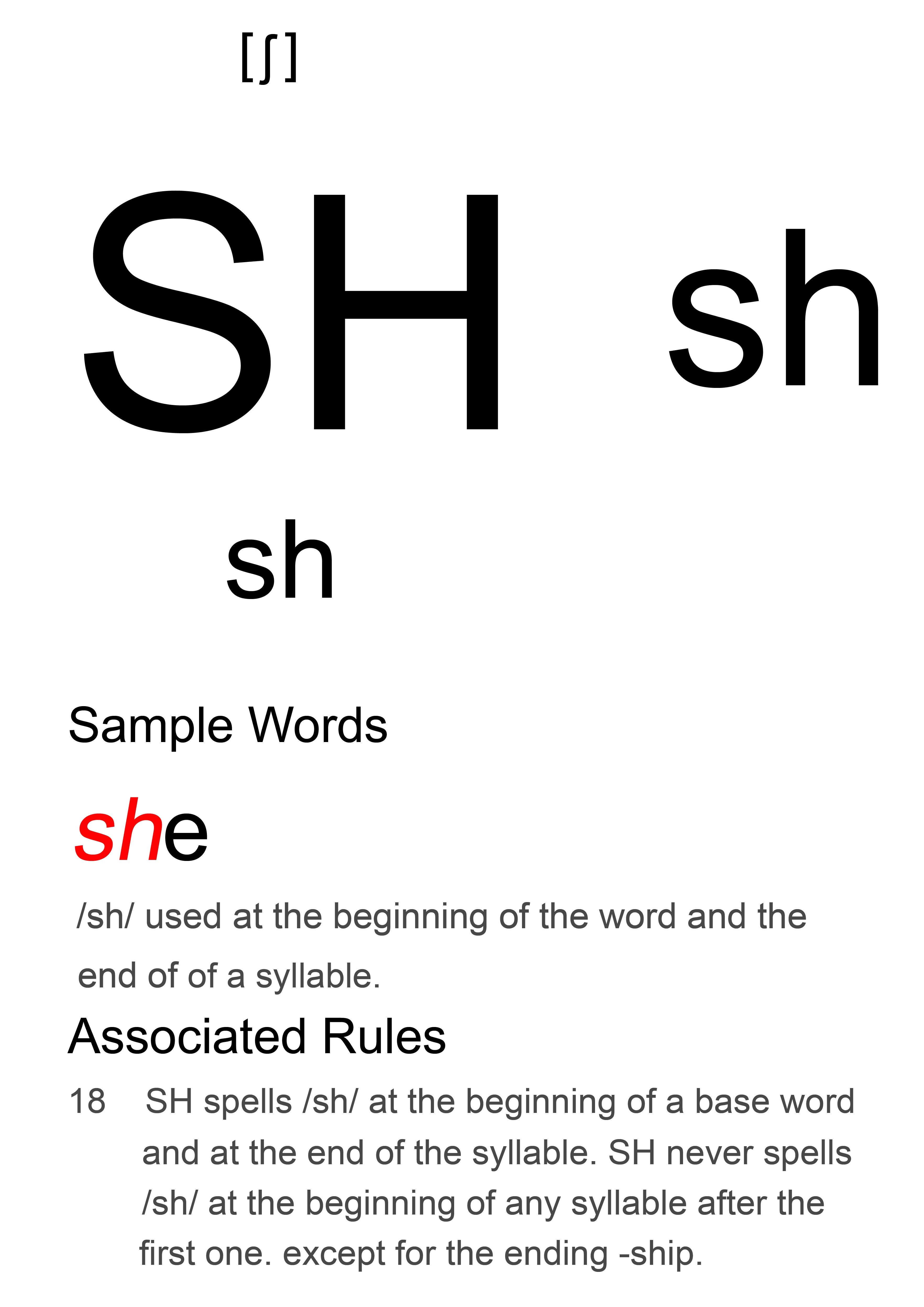 62辅音字母组合sh发音记词更易听音能写见词能读phonicsphonics美音