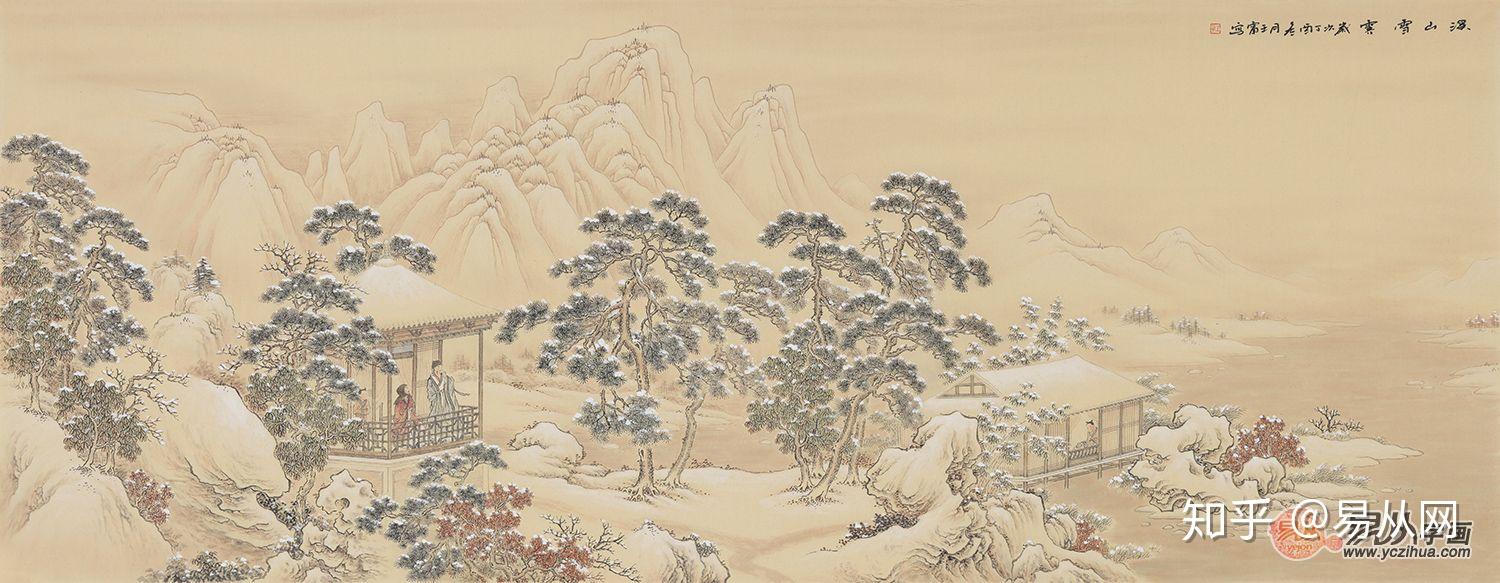 一是源于刘连河,张树立,张贤三位先生的传教他的山水画之所以取得