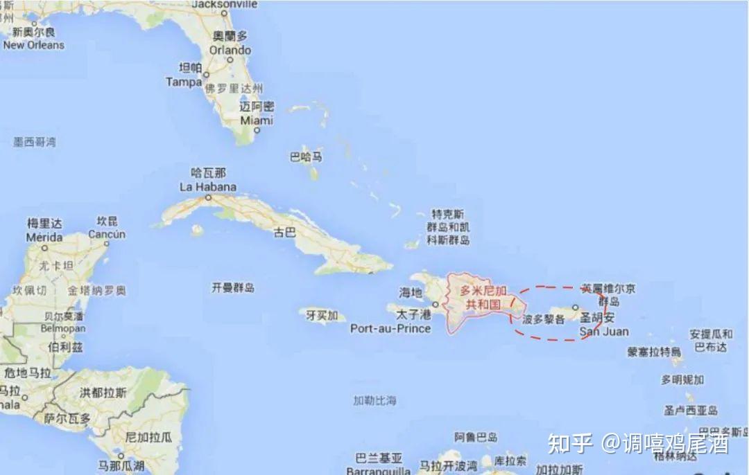 波多黎各位于中美洲,但它并不是一个国家,而是美国的一个自由邦.