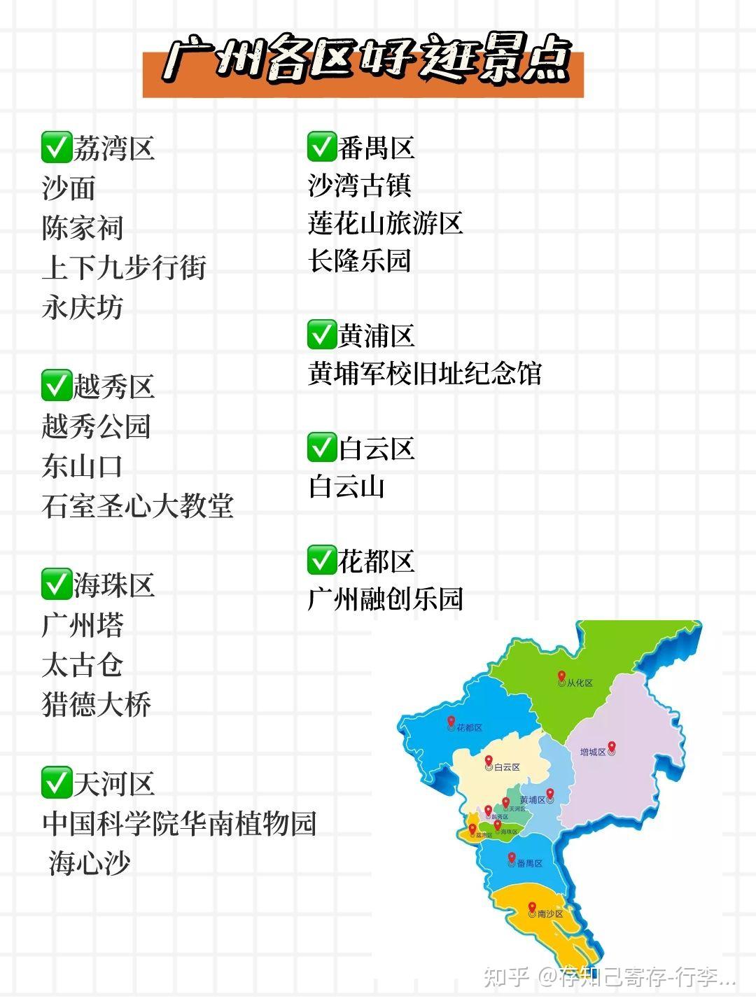 910月广州旅游攻略景点美食避坑广州行李寄存