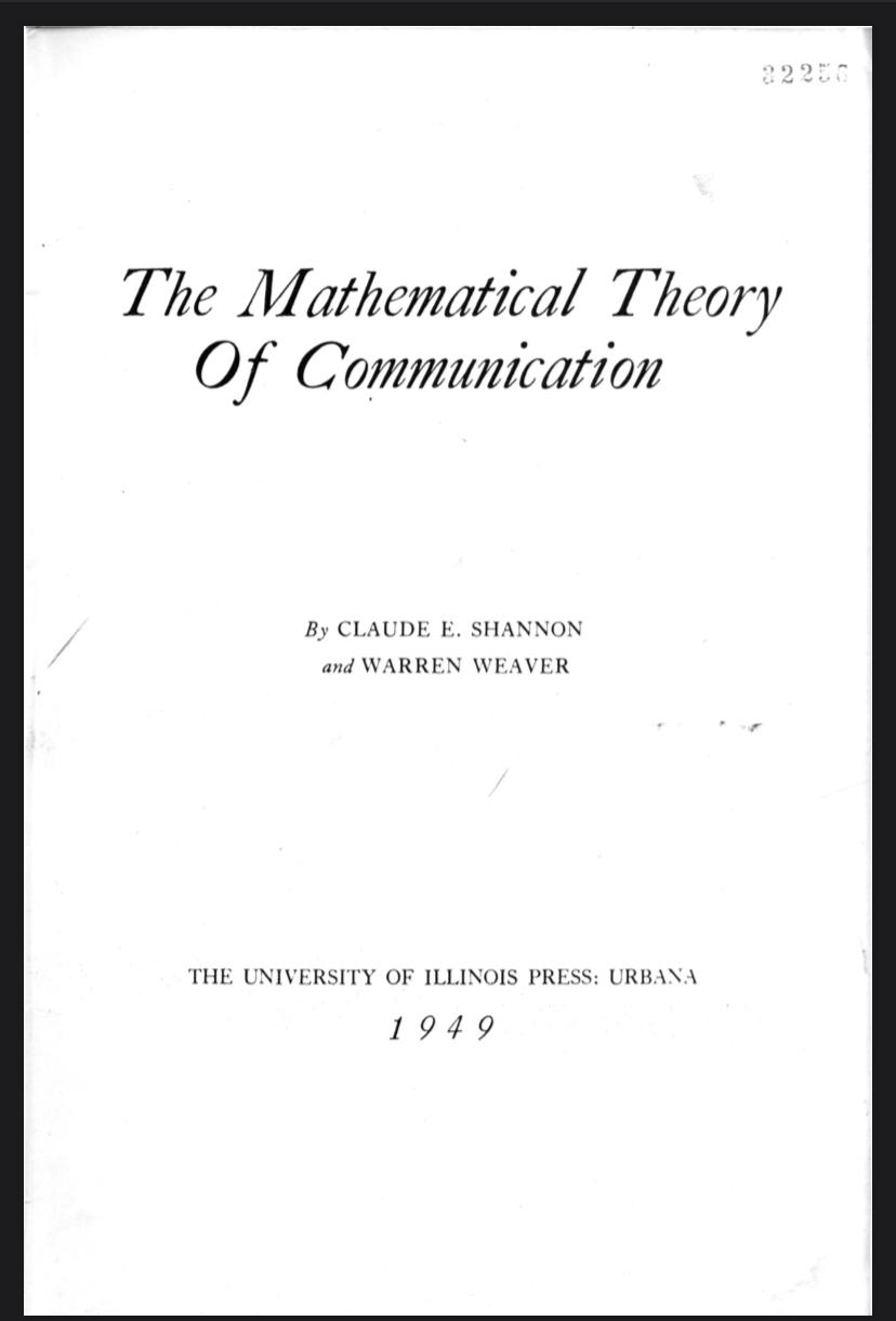 香农是如何想到信息论的?