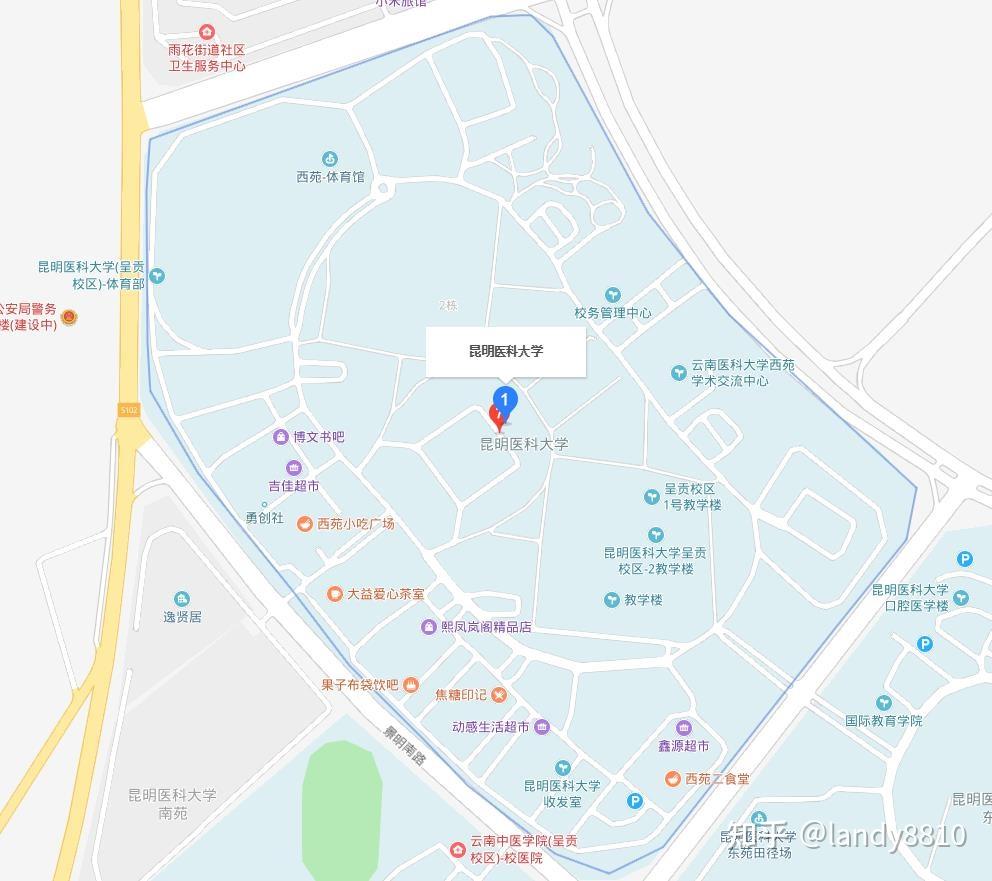 云南农业大学本部地图图片