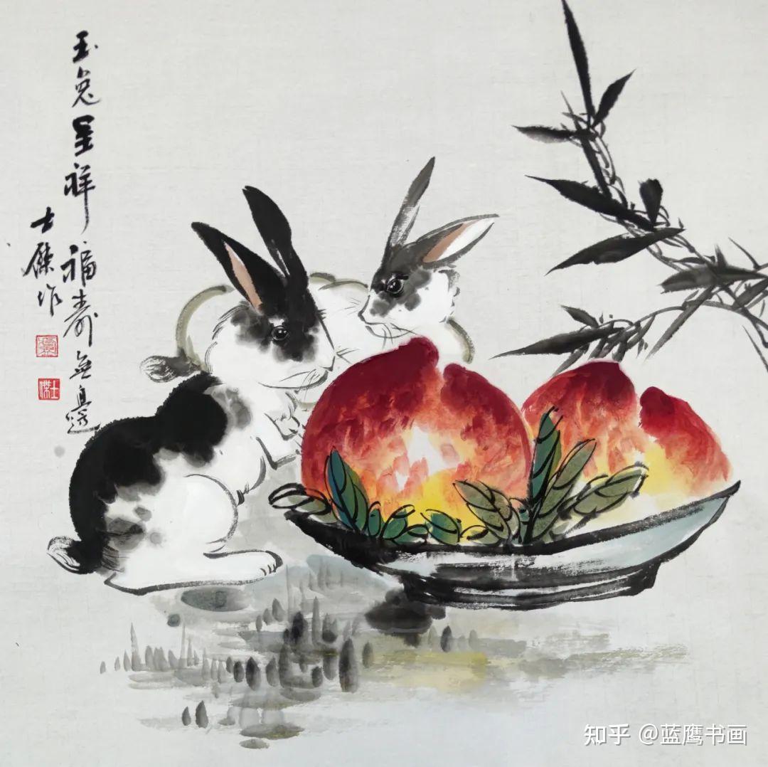 著名画家卢士杰:画兔与兔的情节 - 知乎