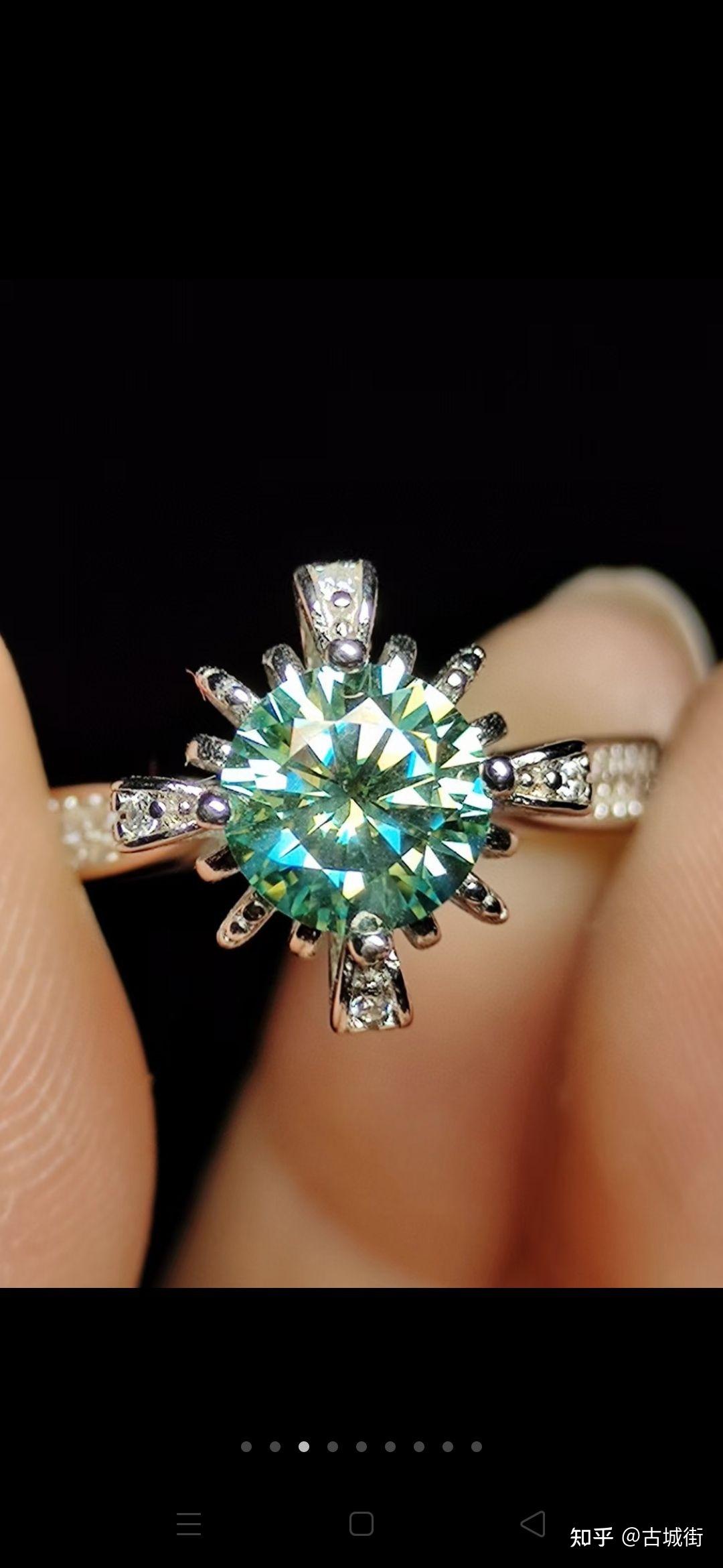 白金镶嵌1克拉钻石戒指 - 知乎