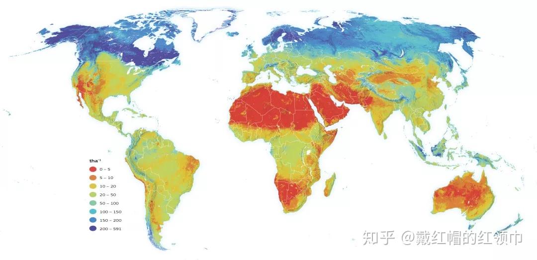 下图反映了世界各地土壤的肥沃程度影响着作物的产量与质量