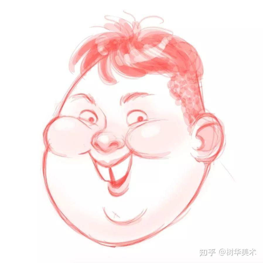 简单夸张人物画图片