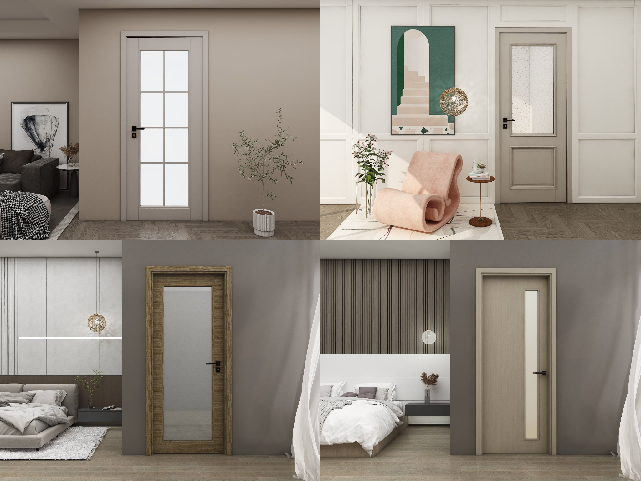 木门选购简约时尚系列适用于比较现代的装修风格