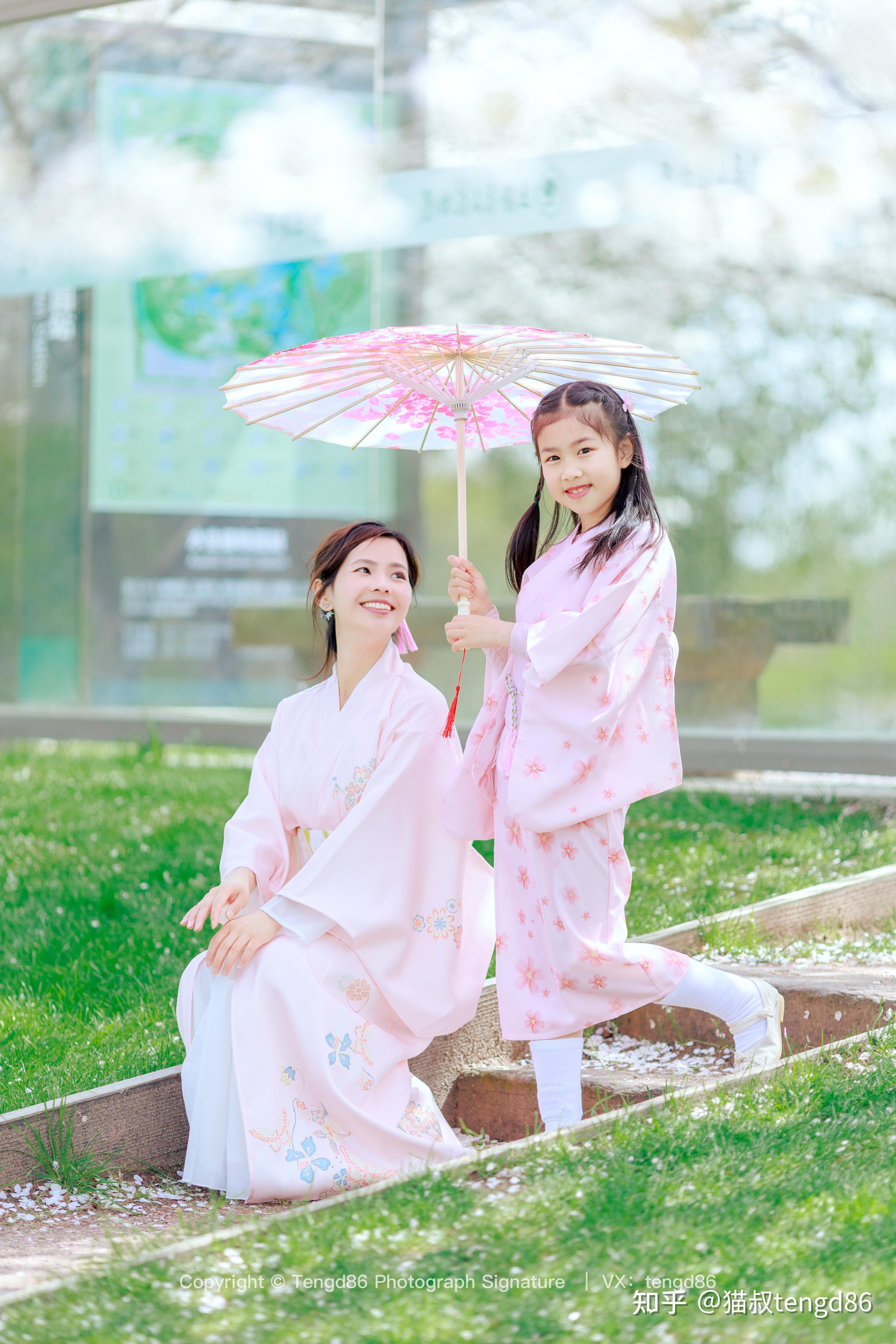 樱花 #中樱 #白色樱花 #东京樱花 #亲子写真 #儿童写真 #汉服 #和服