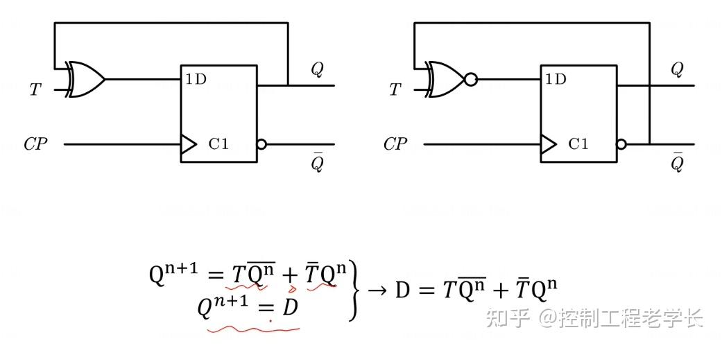 边沿d触发器电路图图片