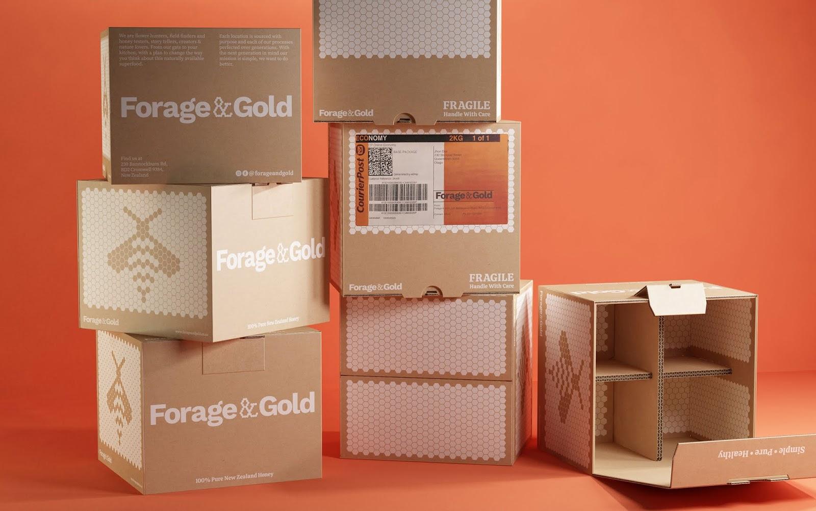 中汇设计foragegold蜂蜜包装设计