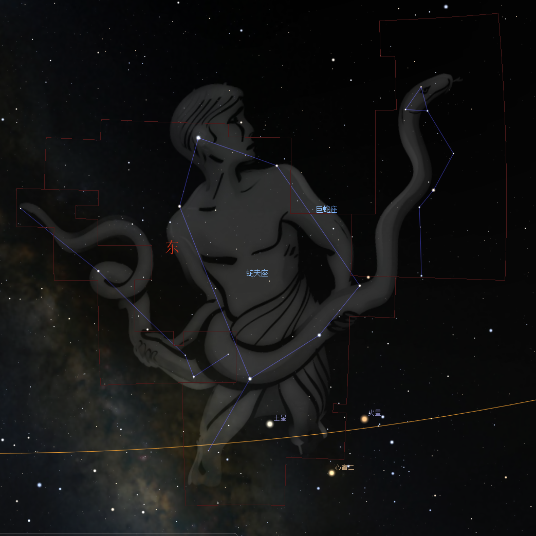 蛇夫座的星座标志图片