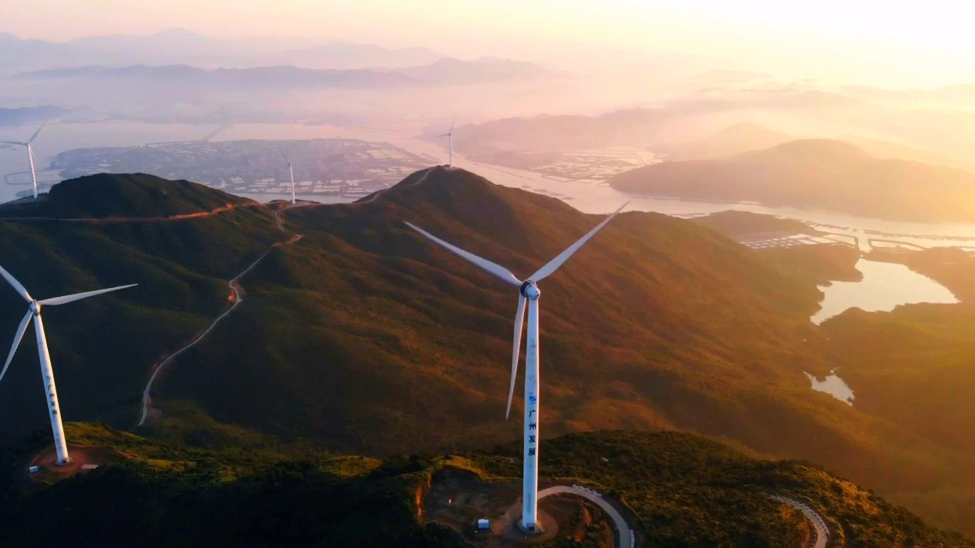 航拍广东美丽乡村:城乡结合广州南沙大岗镇