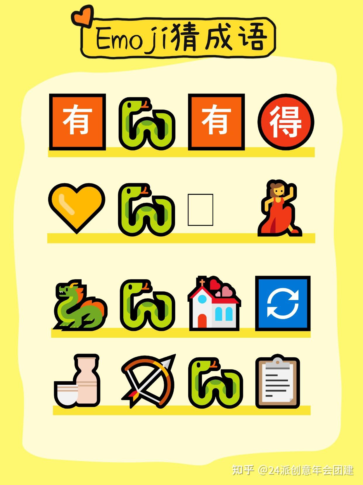 蛇年年会绝不能错过的小游戏—Emoji猜猜看 - 知乎