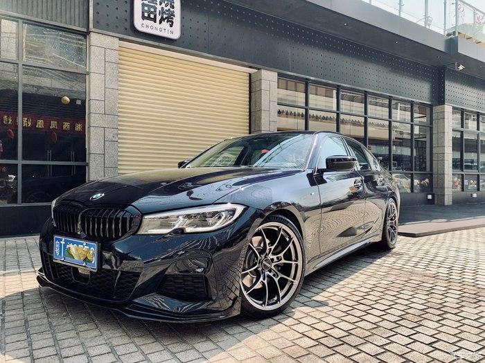 迟到提车作业碳黑宝马330i改装毕业黑武士风格