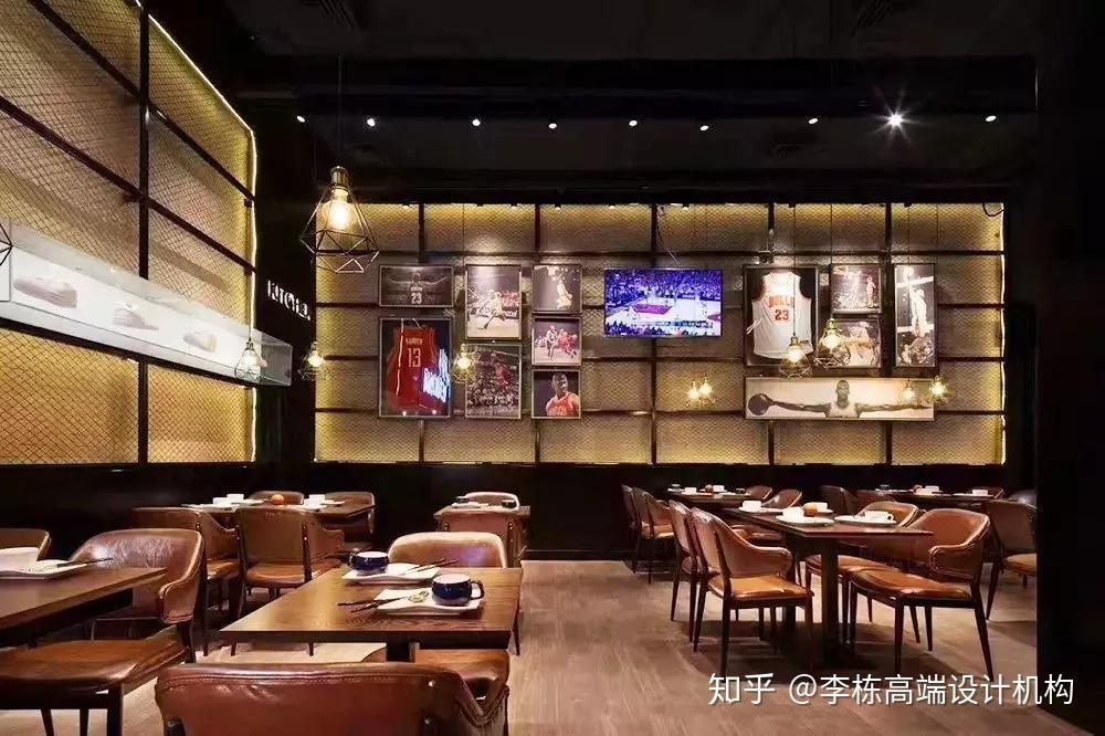 那么这款篮球主题餐厅设计是不是和你的胃口?
