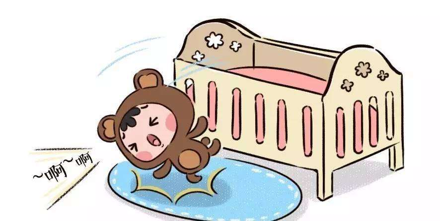 像我们家的宝宝,睡相差一回事,有时候晚上滚来滚去一不小心就掉下床