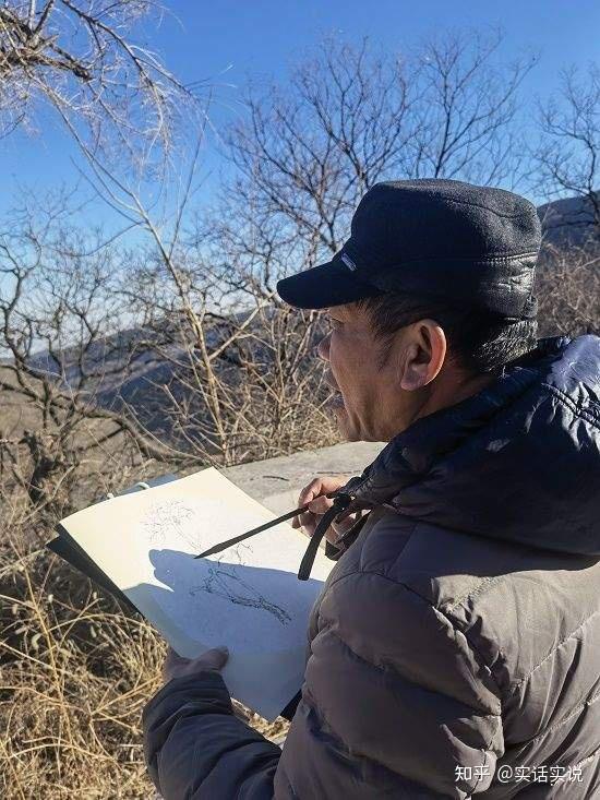 著名画家侯金明醉墨淋漓咫尺万里