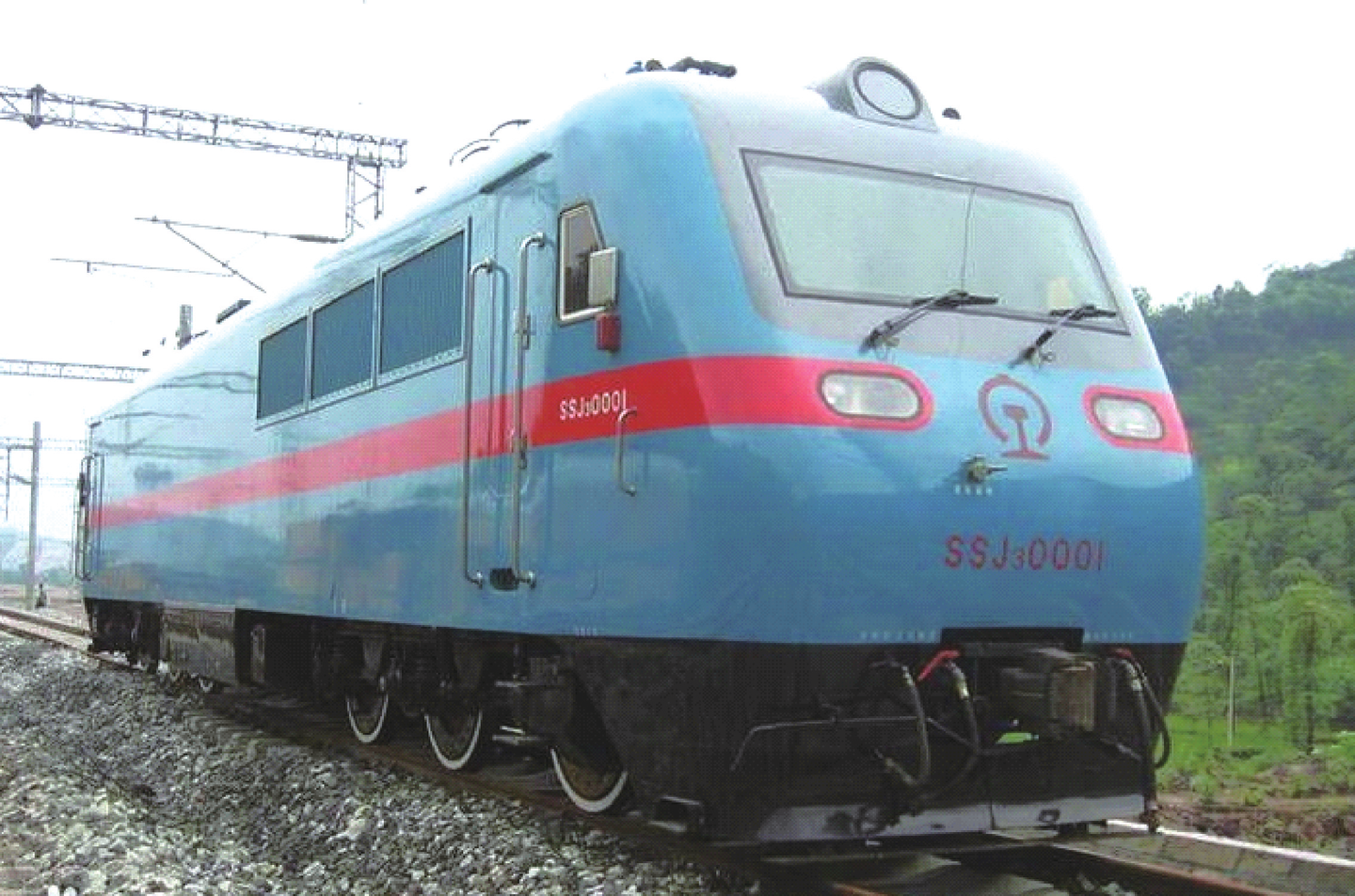 ssj3型電力機車是六軸,大功率交流傳動幹線貨運電力機車,2001年原鐵道