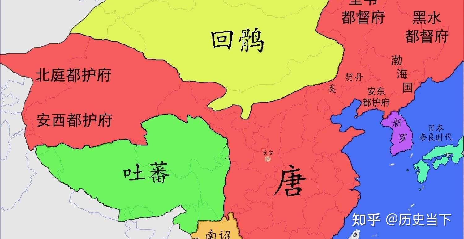 唐朝开元时期地图图片