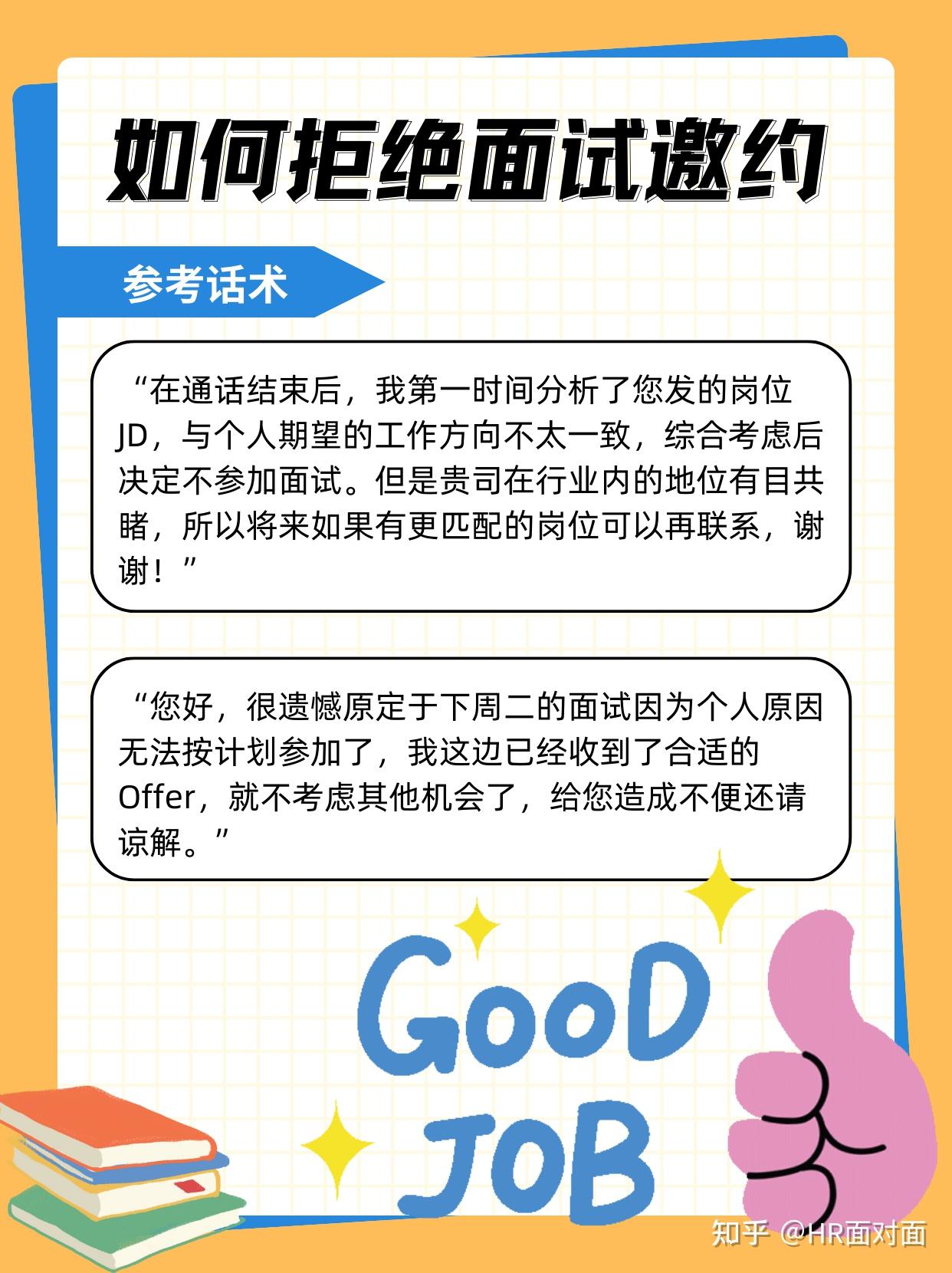 【求职】不想参加的面试，该怎样委婉拒绝？教你高情商推掉面试邀约！ - 知乎